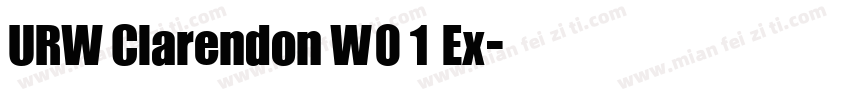 URW Clarendon W01 Ex字体转换